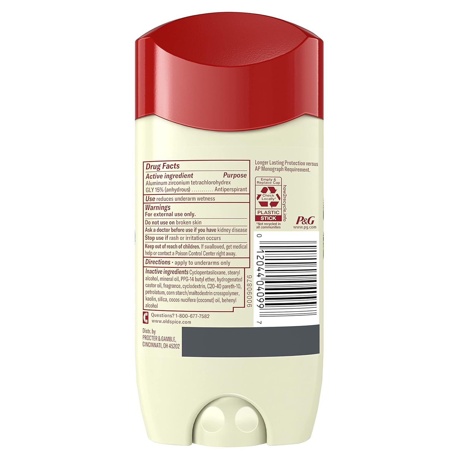 Old Spice Men's Invisible Solid Antiperspirant Deodorant Stick - Fiji, 3.4 oz
