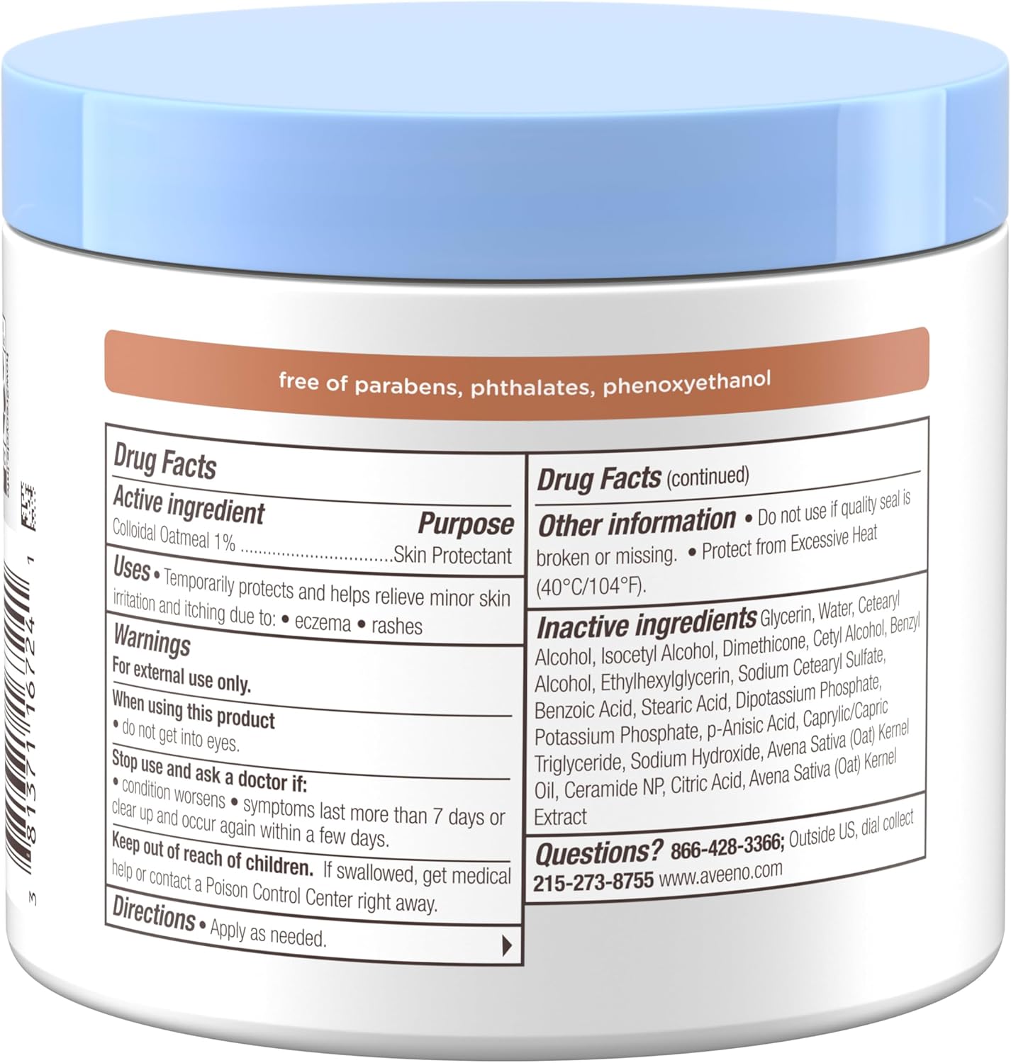 Aveeno Baby Eczema Therapy Nighttime Moisturizing Balm for Dry, Itchy Skin - 11 oz