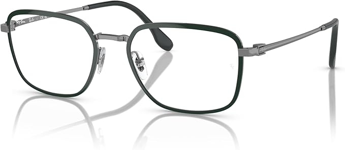 Ray-Ban Men's RX6511 3165 Eyewear Frames - Green on Gunmetal, 55/19/145