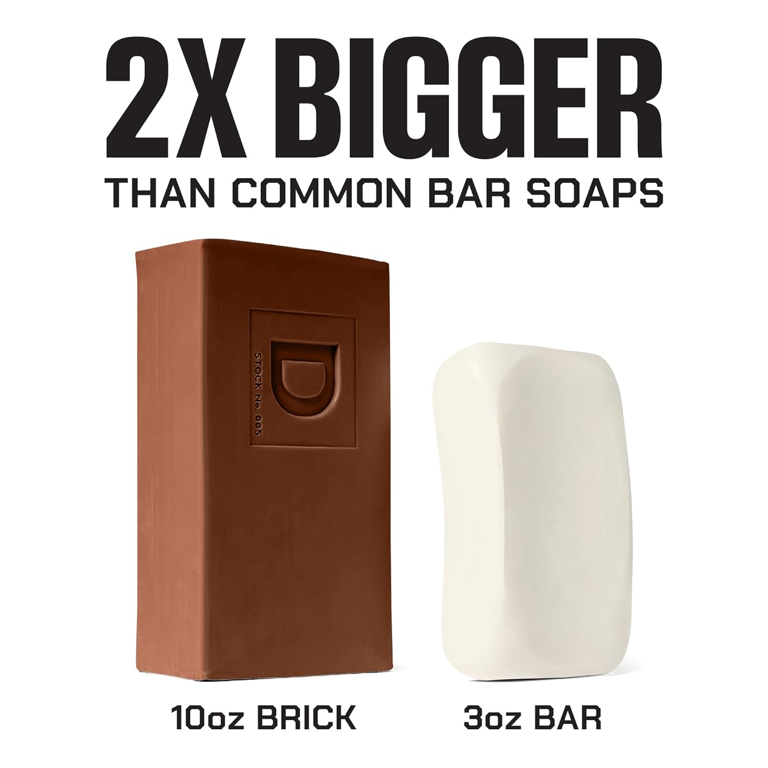 Duke Cannon Supply Co. Extra Large Bar Soap - Old Glory (Tobacco Leaf + Leather), 10oz