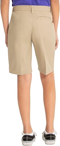 Classroom School Uniforms Girl's Flat Front Low Rise Shorts - Khaki, Size 16