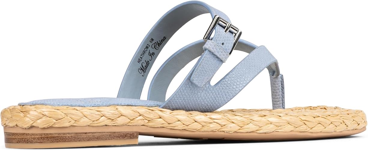 Donald J. Pliner Women's Heathro Strappy Flat Sandals - Denim, Size 8.5