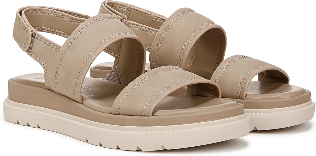 Naturalizer Women’s Attract Wedge Sandals - Tan Brown Tumbled, Size 10.5