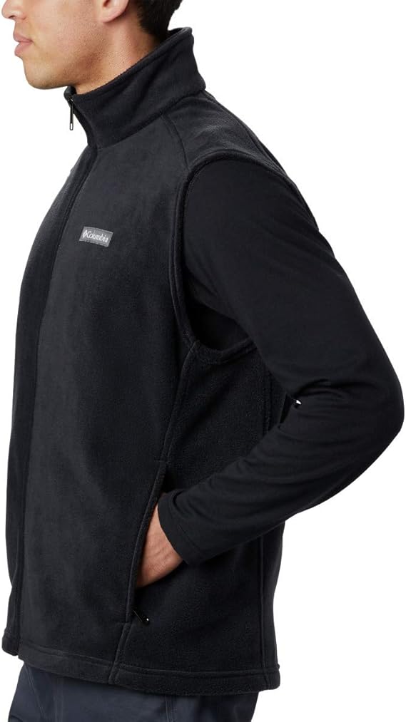 Columbia Men's Steens Mountain Fleece Vest - Black, Size Medium