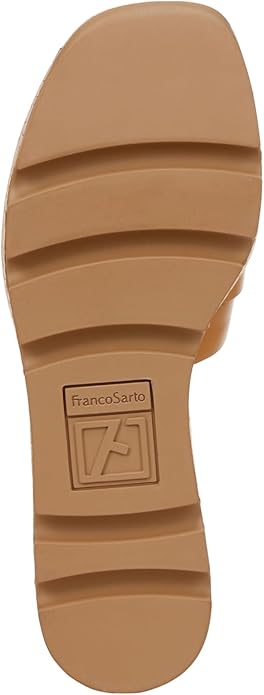 Franco Sarto Women's Hoda Platform Slide Sandals - Tan Leather, Size 11