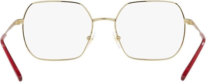 Vogue Women's VO4253 280 Eyewear Frames - Top Red/Gold Rectangle, 51/17/135