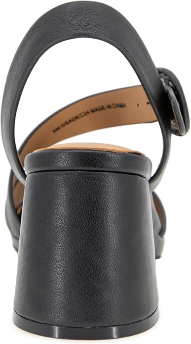 Gentle Souls by Kenneth Cole Women's Roma Dress Sandals - Black Leather, Size 8