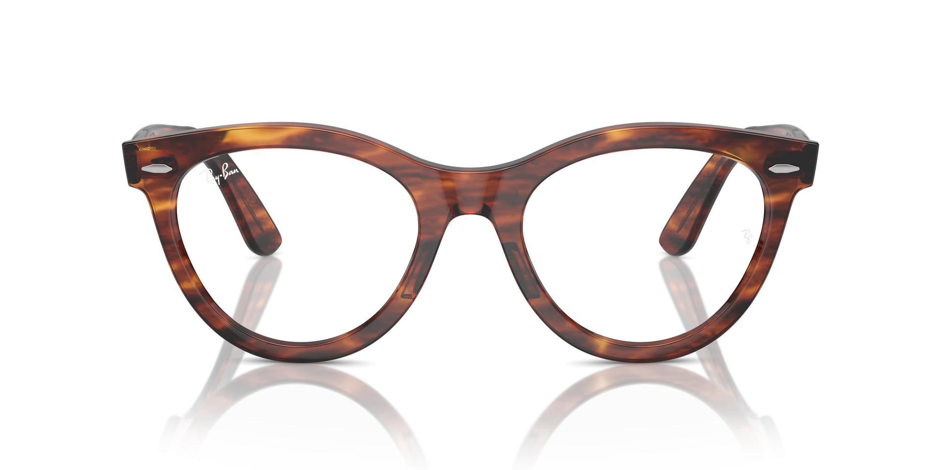 Ray-Ban Unisex Adult Rx2241V 2144 Wayfarer Way Eyewear Frames - Striped Havana Brown, 51/21/150