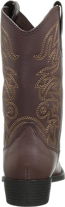 Deer Stags Little Kids Ranch Cowboy Boot - Dark Brown, 13 Little Kid