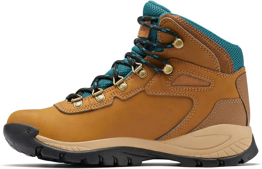 Columbia Women's Newton Ridge Plus Waterproof Hiking Boots, Elk/River Blue, Size 9