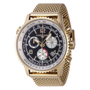 Invicta Men's Chase Durer Flight Commander 49.5mm Watch, Gold, CDW-0072