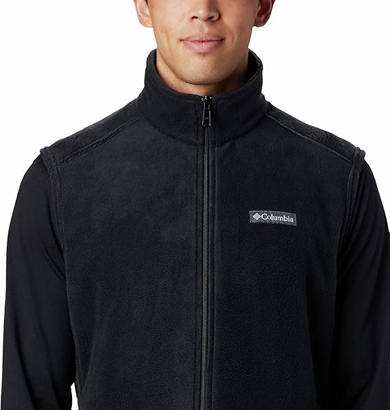 Columbia Men's Steens Mountain Fleece Vest - Black, Size Medium