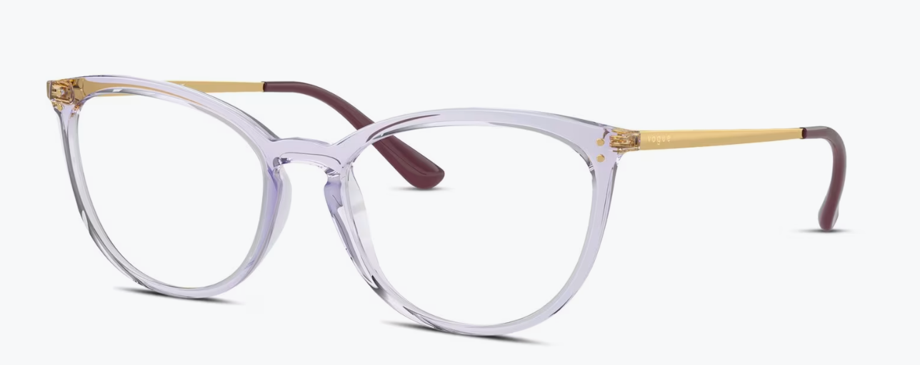 Vogue Women's VO5276 Eyewear Frames - Clear/Purple, 51/17/140