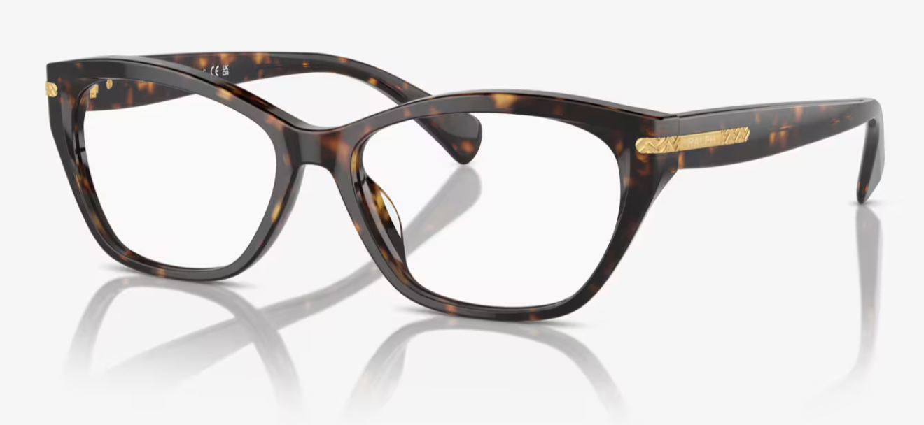 Ralph by Ralph Lauren Women's RA7161U Eyewear Frames - Shiny Dark Havana, 55/16/145