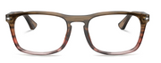 Persol Unisex Adult PO3344V 1206 Eyewear Frames - Striped Brown Gradient Red, 52/19/145