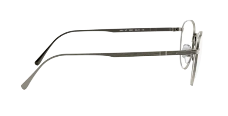 Persol Men's PO5002VT 8001 Eyewear Frames - Pewter, 49/19/145