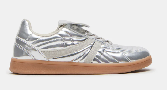 Steve Madden Women's Madrid Sneaker - Silver, Size 8