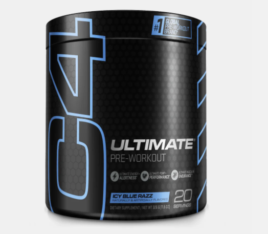 Cellucor C4 Ultimate Pre-Workout Powder - Icy Blue Razz, 11.29 Oz (20svgs)