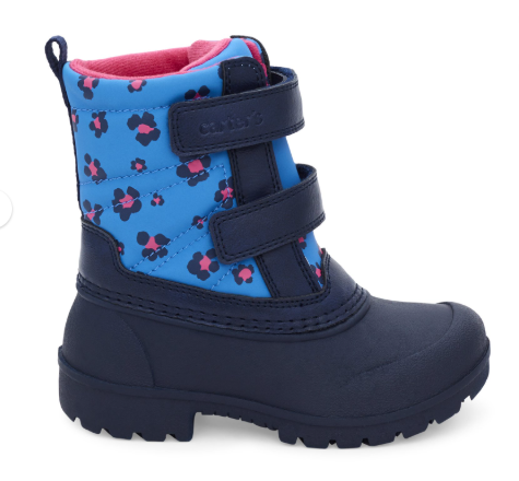 Carter's Girl's Deltha Cold Weather Boots - Navy, Size 12 Little Kids