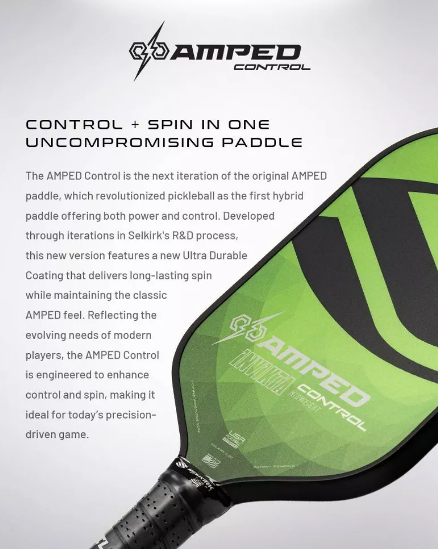 Selkirk AMPED Invikta Control Midweight Pickleball Paddle - Green