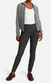 Theory Women's Yoke Skinny Legging - Compact Knit Marled Gray, Size M
