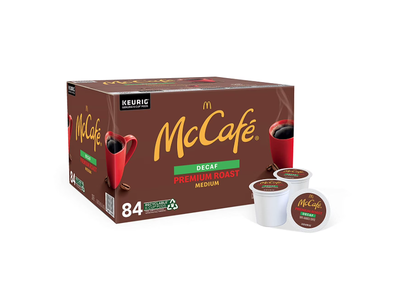 McCafe Premium Medium Roast Decaf Keurig K-Cup Coffee Pods, 84ct
