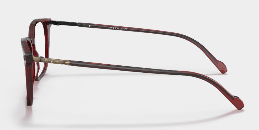 Vogue Men's VO5433 2924 Eyewear Frames - Transparent Bordeaux, 50/21/145