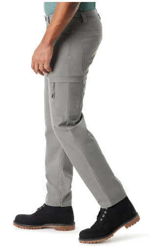 Bass Outdoor Men's Essential Tech Casual Cargo Pants - Green/Gray, 28W x 30L