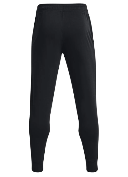 Under Armour Men's Rival Terry Joggers - Black/White, Size Large