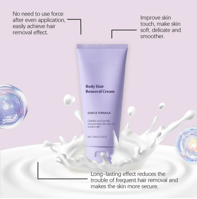 OceAura Body Hair Removal Cream, Gentle Formula - 3.53 oz (2 Pack)