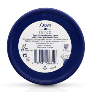 Dove Intensive Rich Nourishment Cream for Face & Body, 5.07 oz.