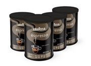 Lavazza Caffe Espresso Ground Coffee Blend, Medium Roast, Pack of 4