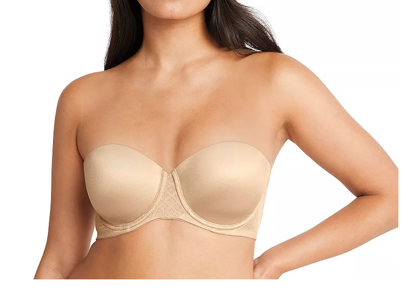 Bali One Smooth U Stay-in-Place Strapless Bra - Taupe, 40DD