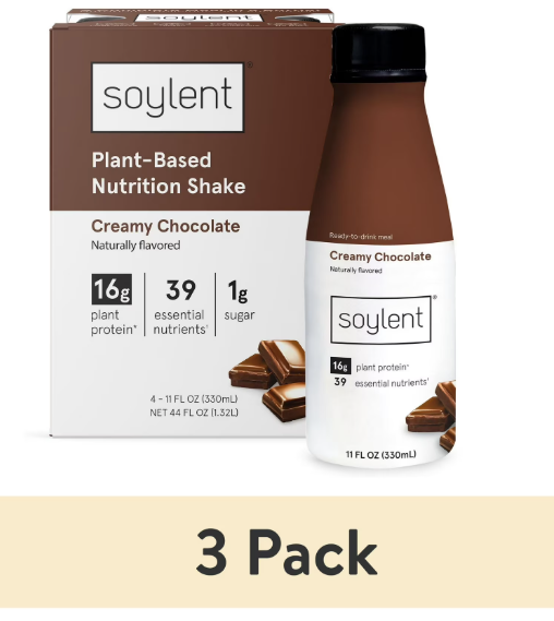 Soylent Creamy Complete Meal Replacement Shake - Chocolate, 11 fl. oz. (12pk)