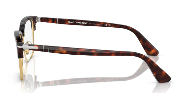 Persol Men's PO3327S 24/GJ Transition Sunglasses - Havanan on Gold/Transition Green Lenses, 56/20/145