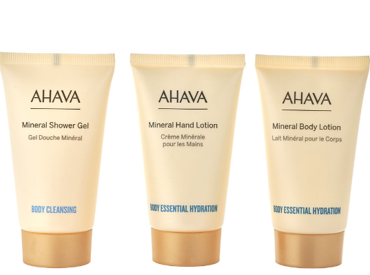 Ahava Dare to Glow the Minerals Trio: Hand Cream, Shower Gel, Body Lotion