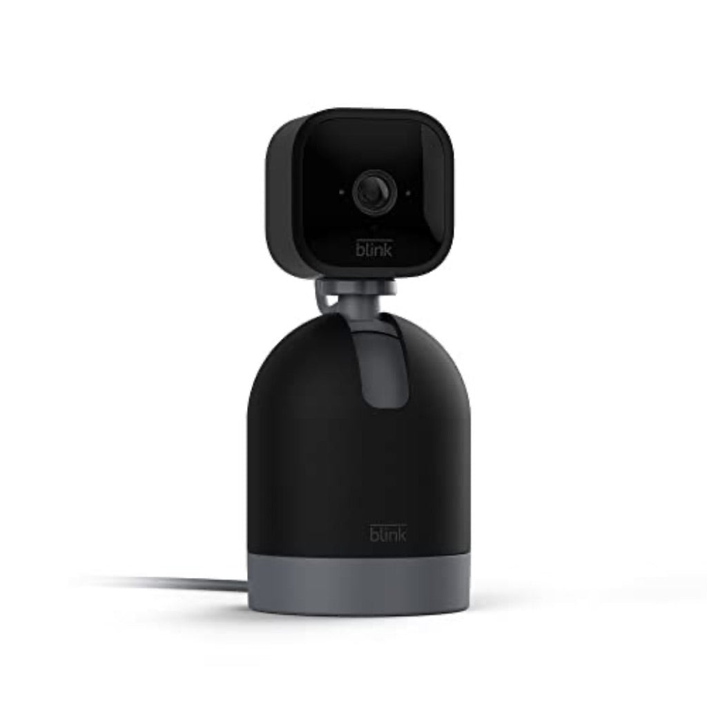Blink Mini Pan Tilt Camera, Wired Indoor Smart Security Camera with 2-Way Audio, HD Video, Motion - Black