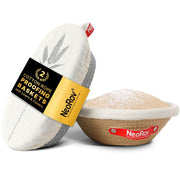 NeoRov Cotton Rope Proofing Basket Set - Oval & Round Sourdough Baskets