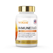 VXICDE Vitamin K2 with D3 Supplement | 125 mcg Vitamin D3 & 100 mcg K2 (MK-7) | 60 Capsules