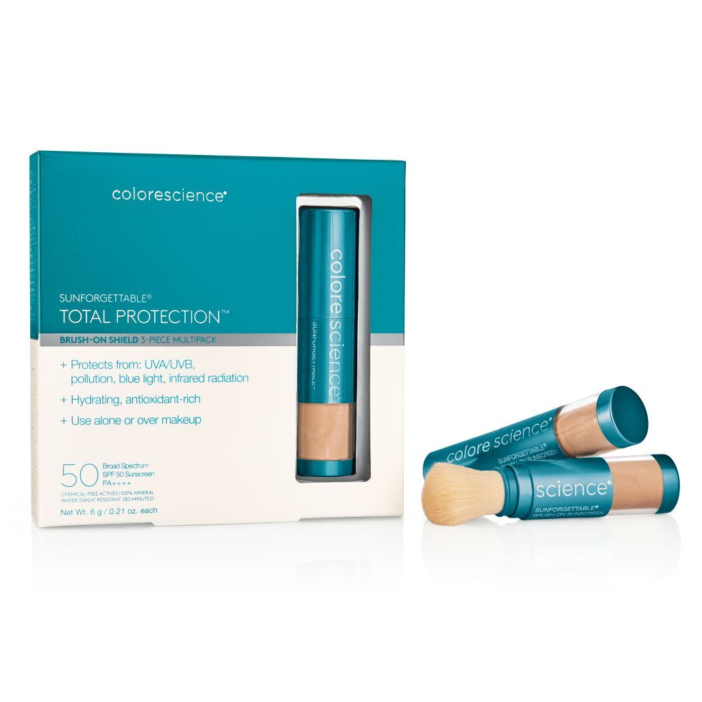 ColoreScience Sunforgettable Total Protection Brush-On Shield SPF 50 Multipack - Medium (3pk)