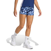 Adidas Women's Volleyball Camouflage Printed 4-Inch Shorts, Chalk Blue/Crew Blue/Team Navy Blue, XX-Small