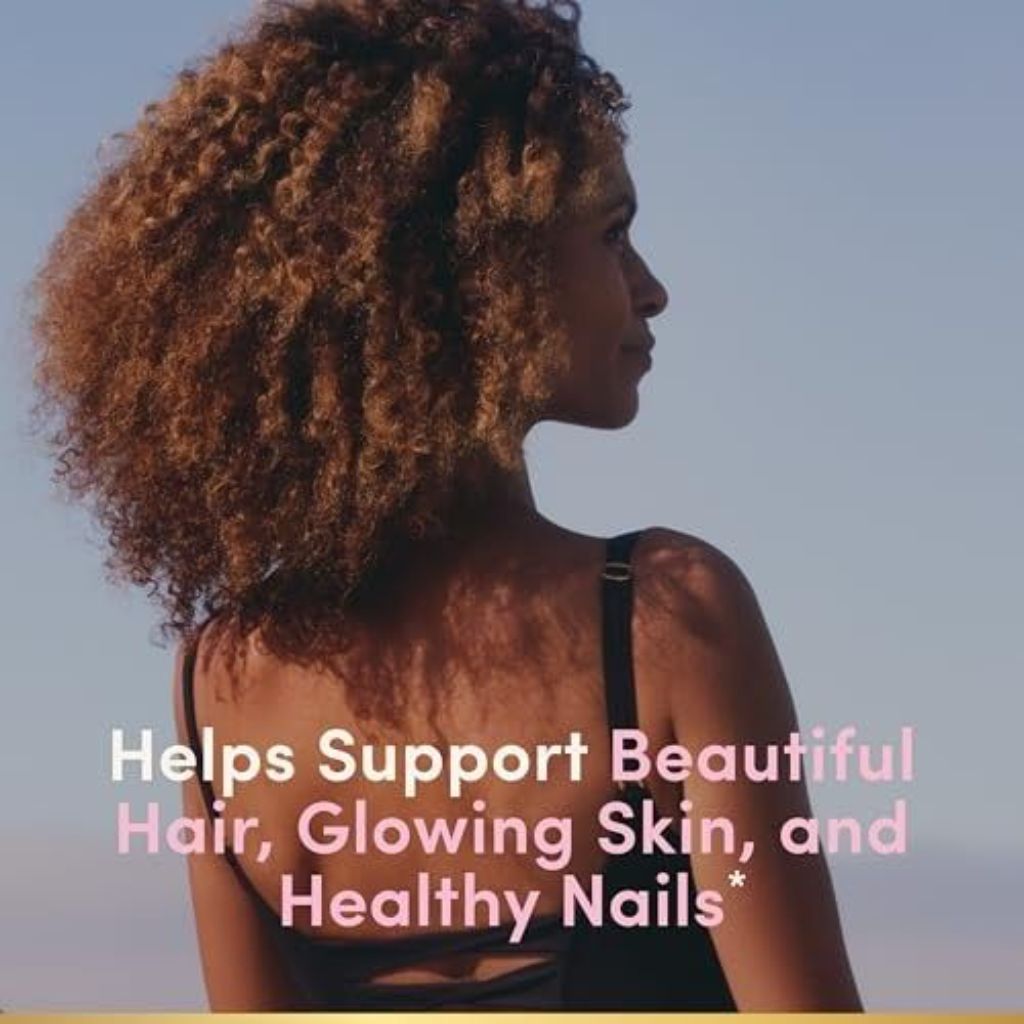 Nature's Bounty Optimal Solutions Hair, Skin and Nails Pectin Gummies, 2500 Mcg Biotin per Serving, No Stick Gummy, Vegetarian Formula, Strawberry Fla