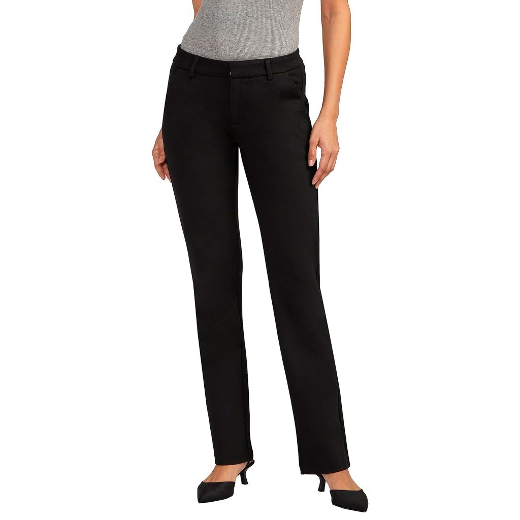 SZ 4, JAG Jeans Women's Alayne Mid Rise Baby Bootcut Jeans | Black