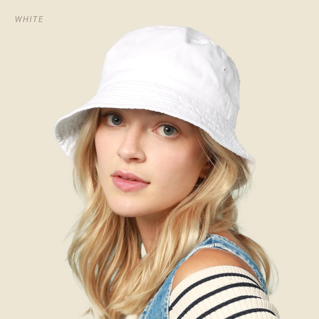 Hot Summer Bucket Hat -  (White)