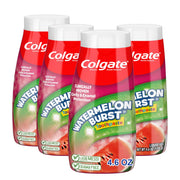 Colgate Anticavity Kids Toothpaste with Fluoride for Ages 2+, Watermelon Burst Flavor - 4.6 Ounce (4 Pack)