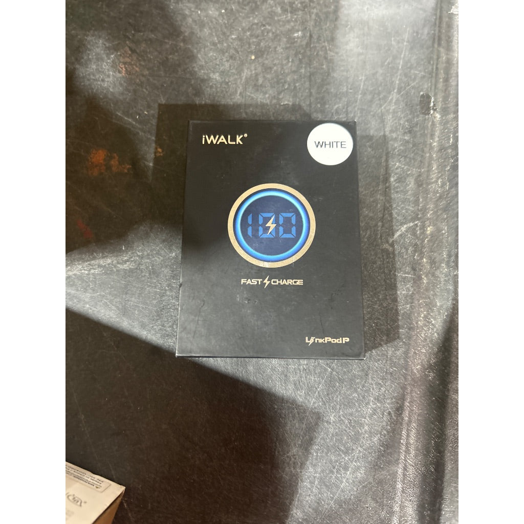 iWALK Portable Charger 4800mAh Power Bank 18W Fast Charging Small Battery Pack with LCD Indicator Compatible with iPhone 14/14 Pro Max/13/13 Pro Max/12/12 Pro/11/X/8/7/6,AirPods,White