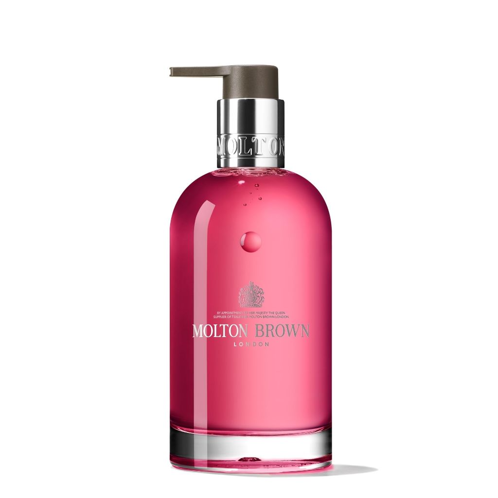 Molton Brown Fiery Pink Pepper Fine Liquid Hand Wash Glass Bottle - Luxury Hand Soap 6.76 fl. oz.