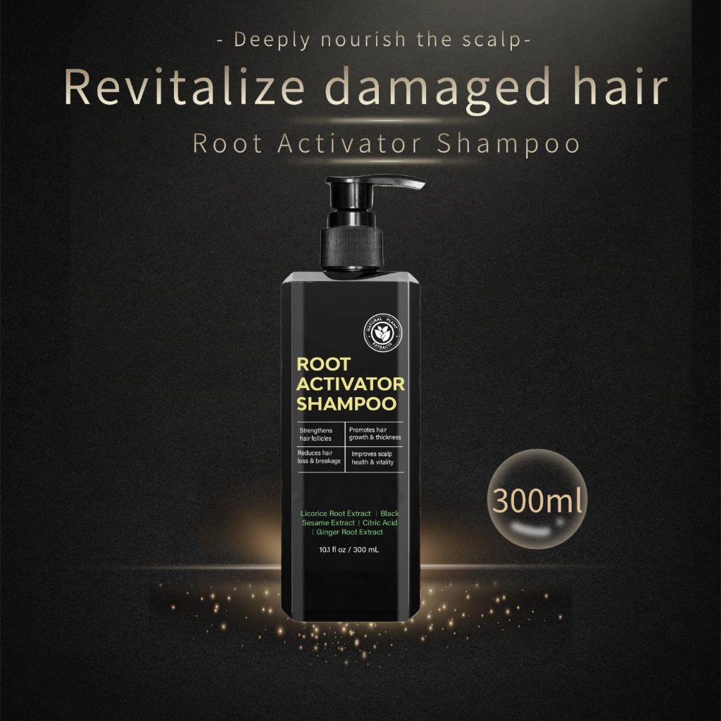 Root Activator Shampoo for Men and Women, 10.1 fl oz/ 300 ml