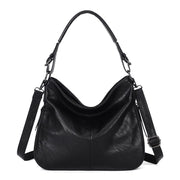 KL928 Tote Bag for Women PU Leather Shoulder Handbag Crossbody Hobo Bags Ladies Purses with Adjustable Shoulder Strap Black