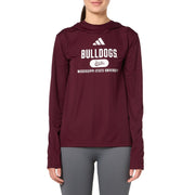 Adidas Women's D4T Mississippi State University Lightweight Hoodie, Team Maroon/White/Mississippi State University, X-Large
